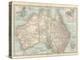 Plate 50. Map of Australia. Insets of Melbourne and Port Phillip-Encyclopaedia Britannica-Stretched Canvas