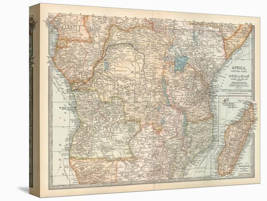 Plate 56. Map of Africa-Encyclopaedia Britannica-Stretched Canvas