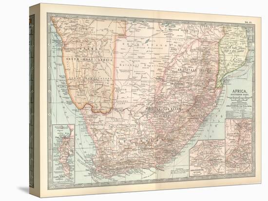 Plate 57. Map of Africa-Encyclopaedia Britannica-Stretched Canvas