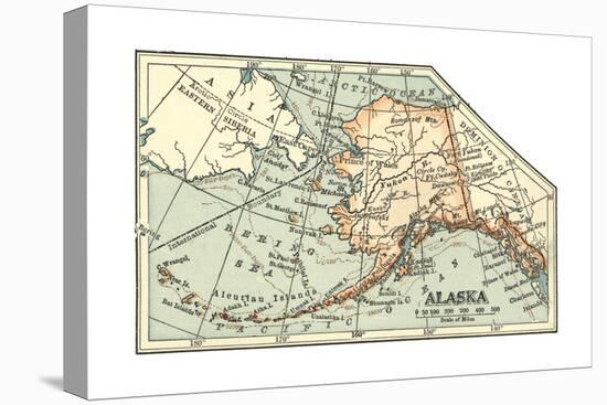 Plate 64. Inset Map of Alaska. United States-Encyclopaedia Britannica-Premier Image Canvas