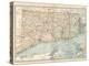 Plate 68. Map of Connecticut and Rhode Island-Encyclopaedia Britannica-Stretched Canvas