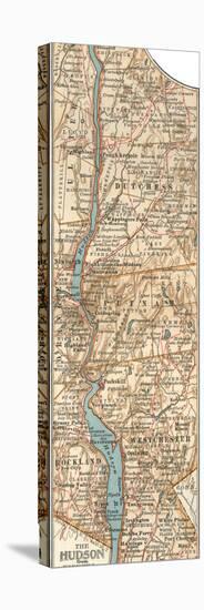 Plate 69. Inset Map of the Hudson River-Encyclopaedia Britannica-Stretched Canvas