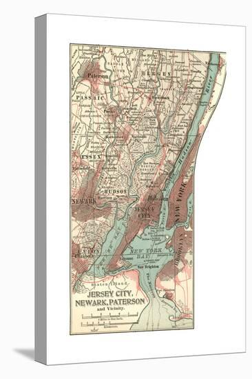 Plate 72. Inset Map of Jersey City-Encyclopaedia Britannica-Premier Image Canvas