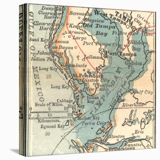 Plate 81. Inset Map of Tampa-Encyclopaedia Britannica-Stretched Canvas
