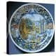 Plate with Depiction of David and Goliath, Ceramic-null-Premier Image Canvas