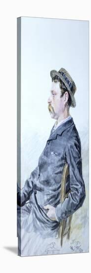 Plate with Portrait of John Tesorone-Filippo Palizzi-Premier Image Canvas