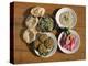 Plates of Traditional Food, Falafel, Babaghanoush and Shawarma, Egypt, North Africa-Upperhall Ltd-Premier Image Canvas