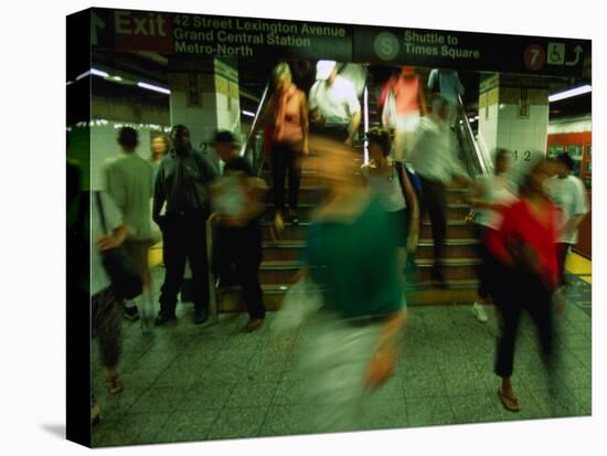 Platform Crowd at Grand Central Terminal, New York City, New York, USA-Angus Oborn-Premier Image Canvas