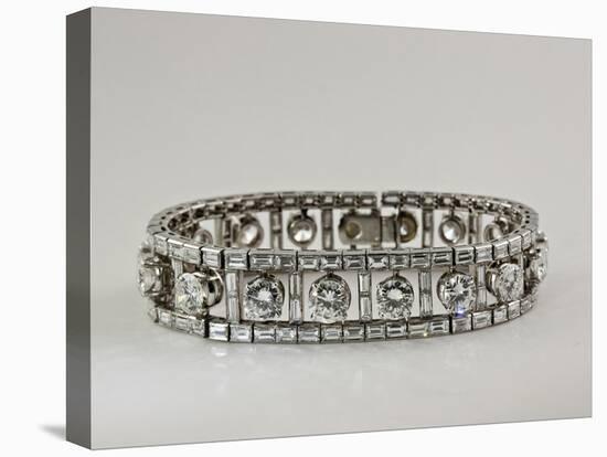 Platinum and Diamond Bracelet-null-Premier Image Canvas