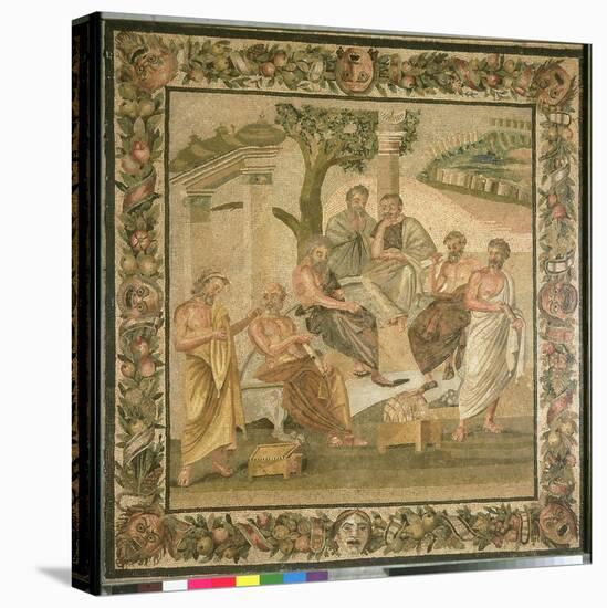 Plato Conversing with His Pupils, from the House of T. Siminius. Pompeii-Roman-Premier Image Canvas