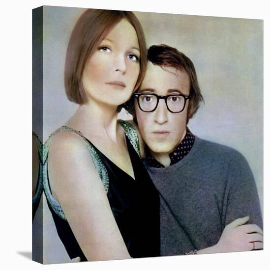 PLAY IT AGA SAM, 1972 directed by Woody Allen Diane Keaton and Woody Allen (photo)-null-Stretched Canvas