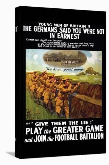 Play the Greater Game-Johnson, Riddle & Co-Stretched Canvas