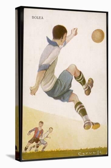 Player Clears the Ball in an Acrobatic Manner-null-Premier Image Canvas