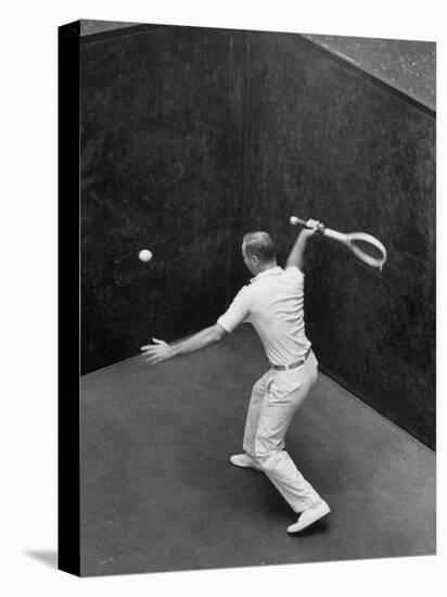 Player Playing Squash at a Local Club-Yale Joel-Premier Image Canvas
