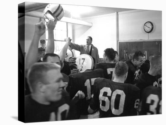 Players and their Coach, Murray Warmath, Minnesota-Iowa Game, Minneapolis, November 1960-Francis Miller-Premier Image Canvas