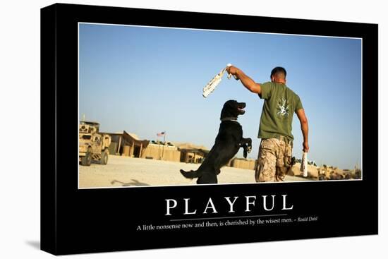 Playful: Inspirational Quote and Motivational Poster-null-Premier Image Canvas