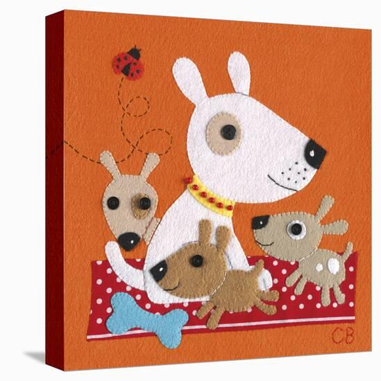 Playful Pups-Clare Beaton-Stretched Canvas