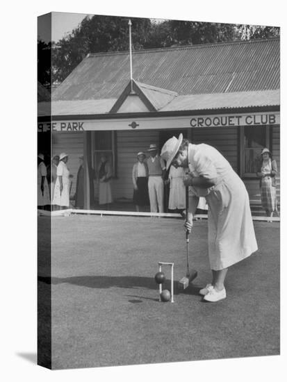 Playing Croquet, at Croquet Club-John Dominis-Premier Image Canvas