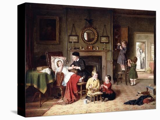 Playing Doctor, 1863-Frederick Daniel Hardy-Premier Image Canvas