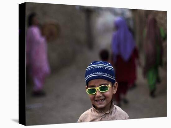 Playing in an Alley of Islamabad, Pakistan-null-Premier Image Canvas