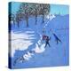 Playing in the Snow Youlgrave, Derbyshire, 2016-Andrew Macara-Premier Image Canvas