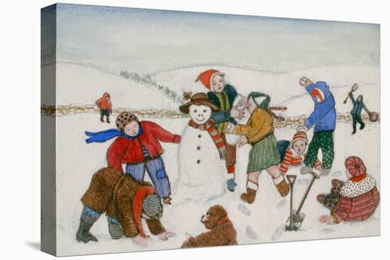 Playing in the Snow-Gillian Lawson-Premier Image Canvas