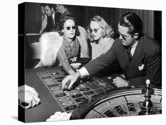 Playing the Roulette Wheel in a Las Vegas Club-Peter Stackpole-Premier Image Canvas