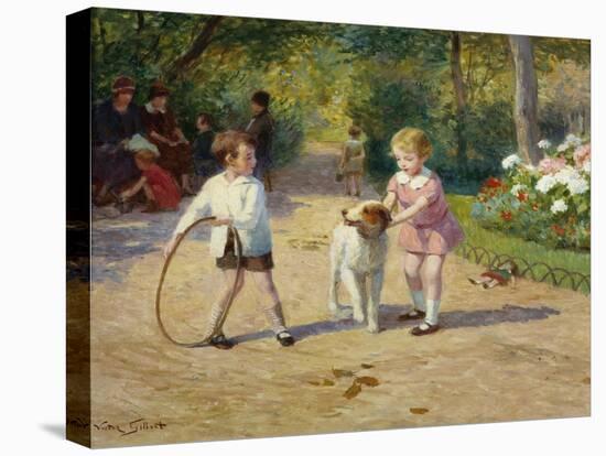 Playing with a Hoop-Victor Gabriel Gilbert-Premier Image Canvas