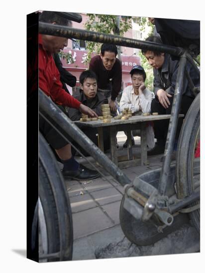 Playing Xiangqi, Chinese Chess, on the Streets of Beijing, China-Andrew Mcconnell-Premier Image Canvas