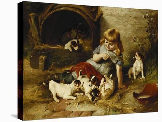 Playmates, 1890-Walter Hunt-Premier Image Canvas