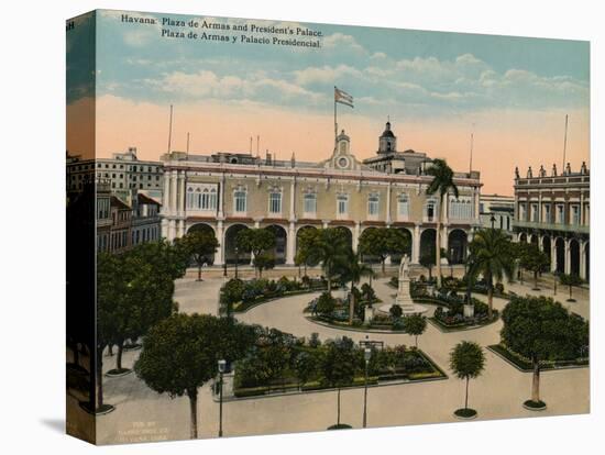 Plaza de Armas and Presidential Palace, Havana, Cuba, c1920-Unknown-Premier Image Canvas