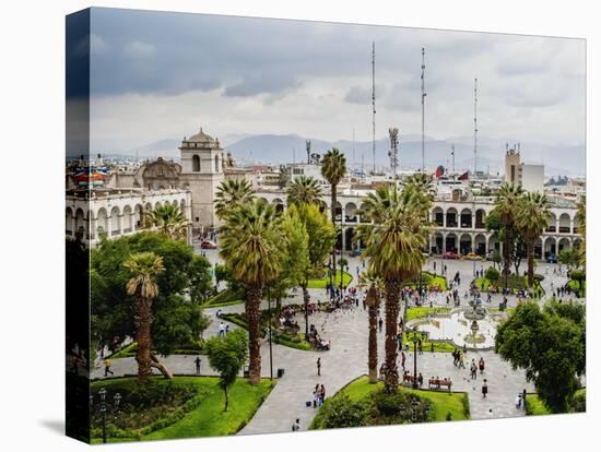 Plaza de Armas, elevated view, Arequipa, Peru, South America-Karol Kozlowski-Premier Image Canvas