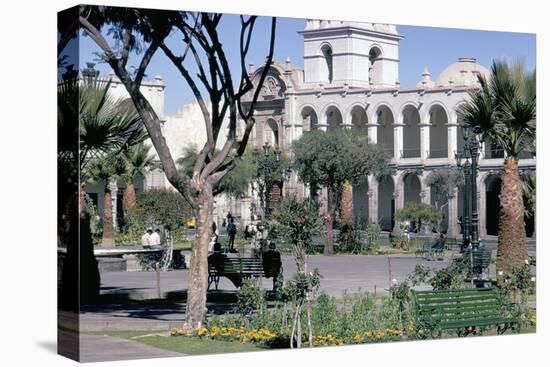 Plaza De Armas, Main Square, Arequipa, Unesco World Heritage Site, Peru, South America-Walter Rawlings-Premier Image Canvas