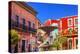Plaza Del Baratillo, Baratillo Square, Fountain, Colorful Buildings, Guanajuato, Mexico-William Perry-Premier Image Canvas