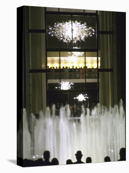 Plaza Outside the New Metropolitan Opera House, Opening Night at Lincoln Center-John Dominis-Premier Image Canvas