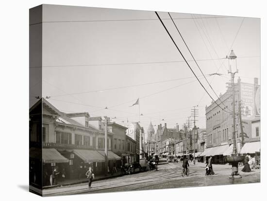 Pleasant St. from Malden Sq., Malden, Mass.-null-Stretched Canvas