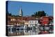 Pleasure Boats, Marina, Novigrad Port, Tower of St. Pelagius Church in the background, Old Town-Richard Maschmeyer-Premier Image Canvas