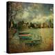 Pleasure Lake with Rowing Boats-Salvatore Elia-Premier Image Canvas