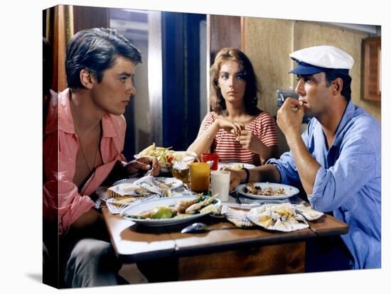 Plein Soleil PURPLE NOON by Rene Clement with Alain Delon, Marie Laforet and Maurice Ronet., 1960 (-null-Stretched Canvas