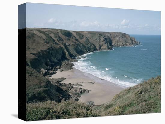 Plemont Bay from Clifftop, Greve Aulancon, Jersey, Channel Islands, United Kingdom-Julian Pottage-Premier Image Canvas