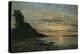 Plougastel, Sunset over the Estuary, C.1870-73-Eug?ne Boudin-Premier Image Canvas