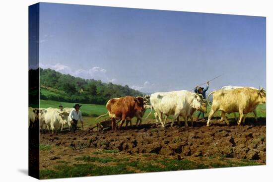 Ploughing in Nivernais, 1849-Rosa Bonheur-Premier Image Canvas