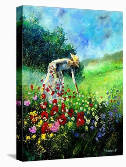 Plucking flowers-Pol Ledent-Stretched Canvas