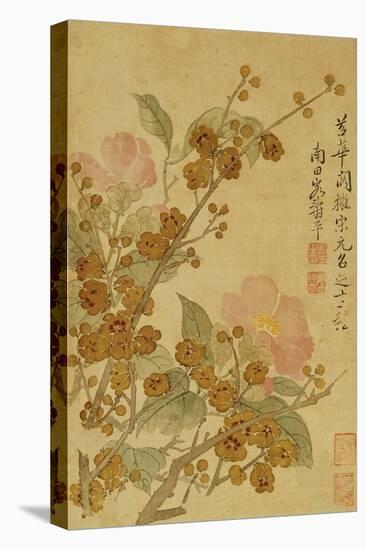 Plum Blossom and Camelias-Yun Shouping-Premier Image Canvas