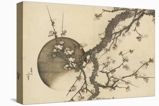 Plum Blossom and the Moon from the Book Mount Fuji in Spring (Haru No Fuji), C.1803-Katsushika Hokusai-Premier Image Canvas