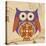 Plum Boho Owl-Hope Smith-Stretched Canvas