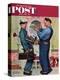 "Plumbers" Saturday Evening Post Cover, June 2,1951-Norman Rockwell-Premier Image Canvas