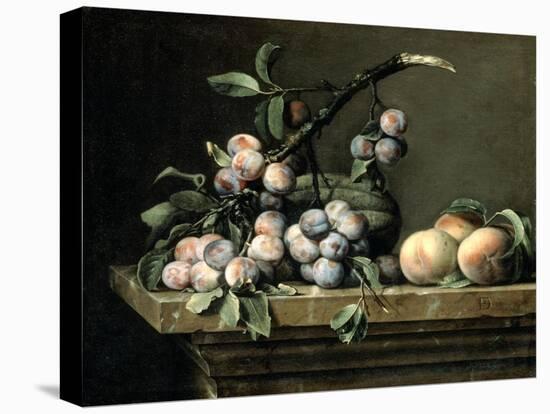 Plums, Melon and Peaches, C1630-1680-Pierre Dupuis-Premier Image Canvas