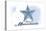 Plymouth, Massachusetts - Starfish - Blue - Coastal Icon-Lantern Press-Stretched Canvas