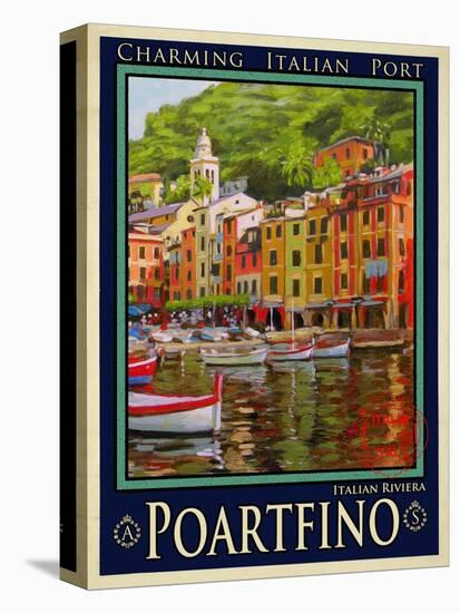 Poartfino Italian Riviera 2-Anna Siena-Premier Image Canvas